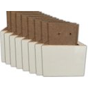 Ver imagem 1 de Kit C/8 Pes de Madeira Branco P/ Guarda-roupa