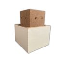 Ver imagem 2 de Kit C/8 Pes de Madeira Branco P/ Guarda-roupa