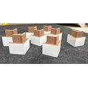 Ver imagem 4 de Kit C/8 Pes de Madeira Branco P/ Guarda-roupa