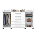 Ver imagem 3 de Cômoda com 7 Gavetas London Branco Demóbile