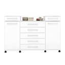 Ver imagem 4 de Cômoda com 7 Gavetas London Branco Demóbile