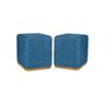 Kit Puff Quadrado Grande Cor Azul - 1