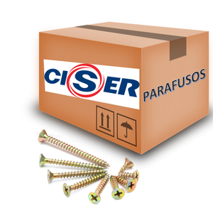 Parafusos Chipboard Chata Ciser 3.5x35 - 500 Peças