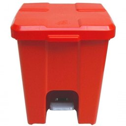 Cesto Lixeira Quadrada Plastica com Pedal 25l Branco - 4