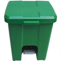 Cesto Lixeira Quadrada Plastica com Pedal 25l Branco - 3