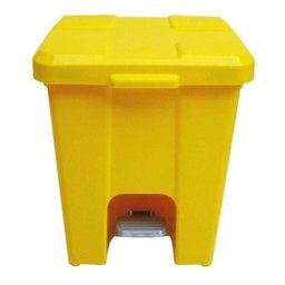 Cesto Lixeira Quadrada Plastica com Pedal 25l Branco - 2