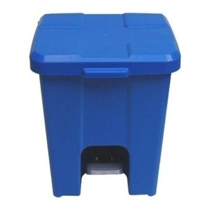 Cesto Lixeira Quadrada Plastica com Pedal 25l Branco