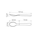 Ver imagem 6 de Kit - 36 Colheres de Chá Leme com Lâmina em Aço Inox Cabo Preto Ccpbag - Tramontina