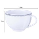 Ver imagem 5 de Jogo 6 Xícaras com Pires 250ml Porcelana Decorada Tramontina Azzura Servir Café Chá