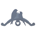 Ver imagem 2 de Suporte Mangueira Jardim CASAL PÁSSAROS BRANCO ALL STYLE