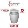 Porta Algodão e Cotonete para Banheiro Essence Cor Branco Durín - 2