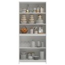Ver imagem 3 de Armário de Cozinha 4 Portas com Vidro Ac4005 84cm Branco - Decibal