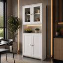 Ver imagem 1 de Torre Quente para Cozinha 84cm 4 Portas com Vidro AC4005 Branco - Decibal