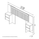 Ver imagem 3 de Cabeceira Flexível Flórida Naturale Ripado Carmolar