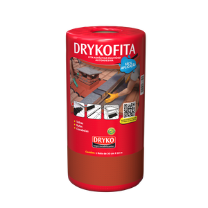 Manta Fita Asfáltica Autoadesiva Terracota Dryko 300mmx10m