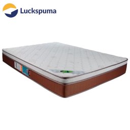 Cama Box Baú Casal Sintético + Colchão Molas Ensacadas Luckspuma Caribe 138x188x66:Branco - 6