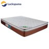 Cama Box Baú Casal Sintético + Colchão Molas Ensacadas Luckspuma Caribe 138x188x66:Branco - 6