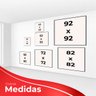 kit com 2 Quadros Decorativos Florais com Moldura e Vidro para Sala Quarto Escritório e Clínica 62x6 - 6