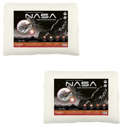 Kit 2 Travesseiro Antiácaro Nasa X Viscoelástico Duoflex - 1