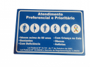Ver imagem 2 de Placa Atendimento Preferencial e Prioritário 30x20 Ps