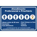 Ver imagem 1 de Placa Atendimento Preferencial e Prioritário 30x20 Ps
