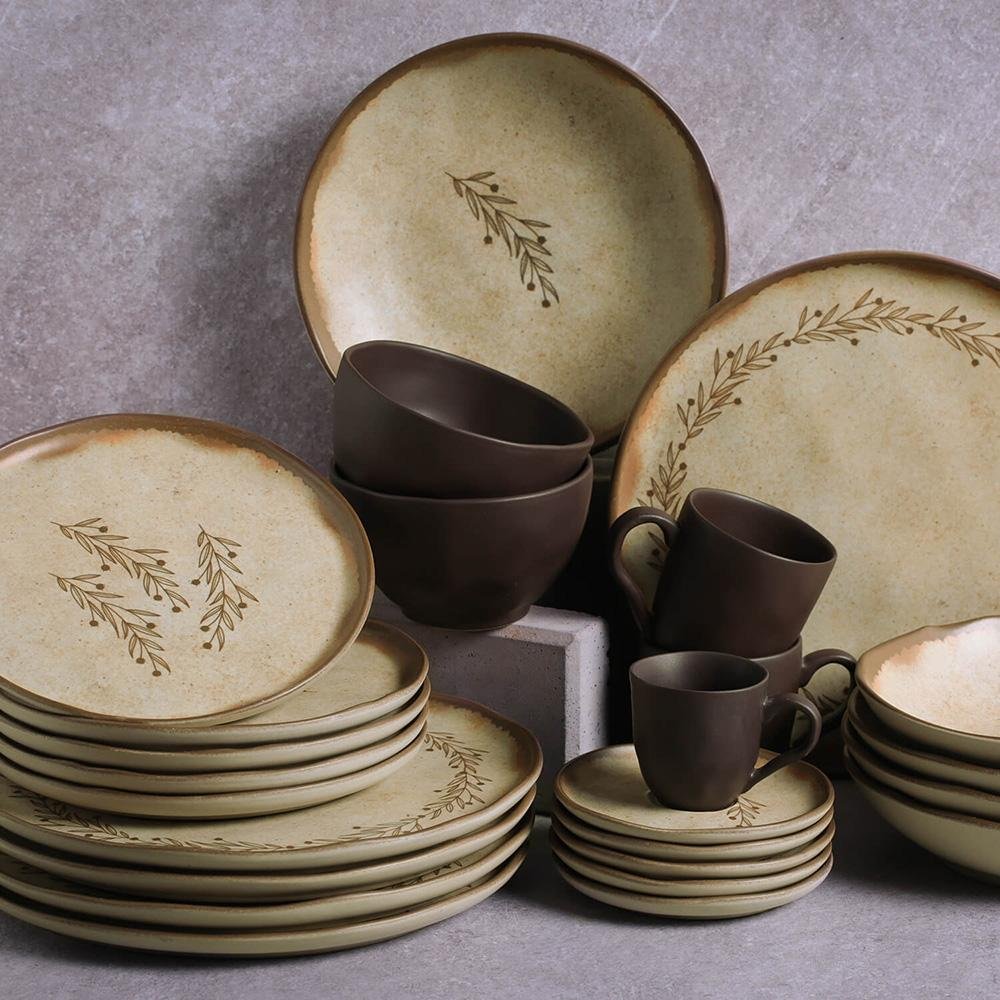 Conjunto C/ 6 Pratos Fundo Bio Stoneware Nativa Ø 22,5cm - 2