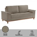 Ver imagem 3 de Sofá Ravena Veludo 03 Lugares D28 Meu Sofá Online