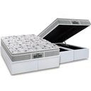 Ver imagem 1 de Cama Box Baú Queen: Colchão Anatômico Probel D45 / EP Guarda Costas PróExtreme Plus + Base CRC Coura