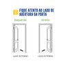 Kit Porta de Madeira Beli 4 Frisos Imbuia 210x62cm Batente 11 Esquerdo Uniportas - 2