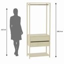 Ver mais imagens de Guarda-Roupas Closet Modulado Siena 202cm 4 Gavetas 2 Cabideiros e 5 Prateleiras Yescasa