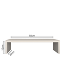 Ver imagem 4 de Suporte de Mesa Ergônomico para Monitor Branco 50x20x12cm