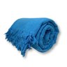 Manta para Sofá Cama Gigante Super King 1,80 X 3,00 100% Algodão Protetor Capa:azul - 2