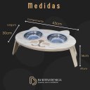 Ver imagem 6 de Comedouro Elevado Ergonômico – Gato - Pé Médio 43x30x14