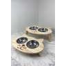 Comedouro Elevado Ergonômico – Gato - Pé Médio 43x30x14 - 1