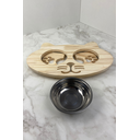 Ver imagem 5 de Comedouro Elevado Ergonômico – Gato - Pé Médio 43x30x14