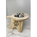 Ver imagem 4 de Comedouro Elevado Ergonômico – Gato - Pé Médio 43x30x14