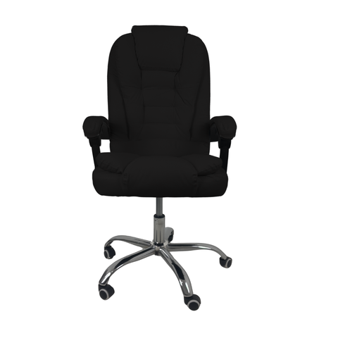 Cadeira de Escritório Presidente Soft Reclinável Ergonômica - Preto - 2