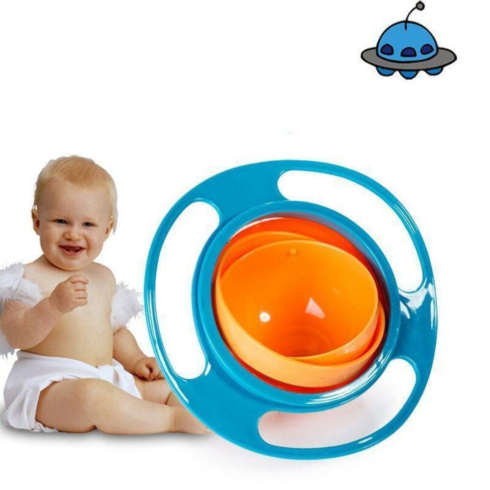 KIT 5 PRATO GIRATORIO TIGELA INFANTIL MAGICO NÃO DERRAMA - 1
