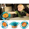 KIT 5 PRATO GIRATORIO TIGELA INFANTIL MAGICO NÃO DERRAMA - 3