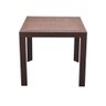 Mesa de Jantar Quadrada Ibiza 80 Cm (largura) em Polipropileno Marrom com Tramas Simulando Rattan - 5