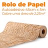 Papel de Parede Decorativo Adesivo Tijolo 1 Rolo 45cm X 5m - Rio Home Bege - 7