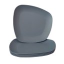 Ver imagem 1 de Jogo 06 Pratos Plastico Duro Resistente Refeições Azul