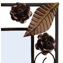 Ver imagem 4 de Moldura de Espelho em Ferro Colorida com Flores Artesanais Para Banheiro Libertas Rosas Artesanato E