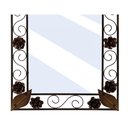 Ver imagem 3 de Moldura de Espelho em Ferro Colorida com Flores Artesanais Para Banheiro Libertas Rosas Artesanato E