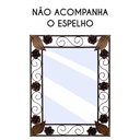 Ver imagem 1 de Moldura de Espelho em Ferro Colorida com Flores Artesanais Para Banheiro Libertas Rosas Artesanato E