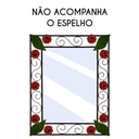 Ver imagem 5 de Moldura de Espelho em Ferro Colorida com Flores Artesanais Para Banheiro Libertas Rosas Artesanato E