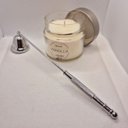 Ver imagem 2 de Abafador de Vela Apagador de Vela Aromática 140gr Cera Coco:dourado