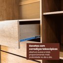 Ver imagem 7 de Guarda Roupa Hanover 02 Pts Flutuantes 100 MDF com 1 Espelho - Mademarcs