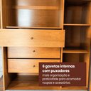 Ver mais imagens de Guarda Roupa Hanover 02 Pts Flutuantes 100 MDF com 1 Espelho - Mademarcs
