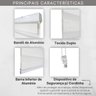 Persiana Double Vision Sunny 140larg X 160alt Linho Creme (com Bandô) - 6